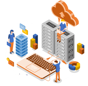 data centre illustration