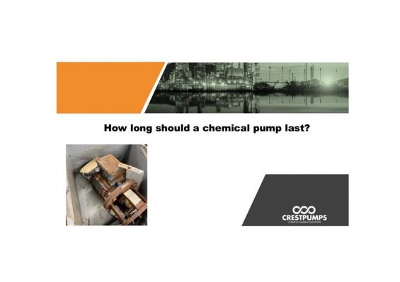 How long should a chemical pump last