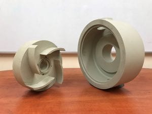 Casing and impeller